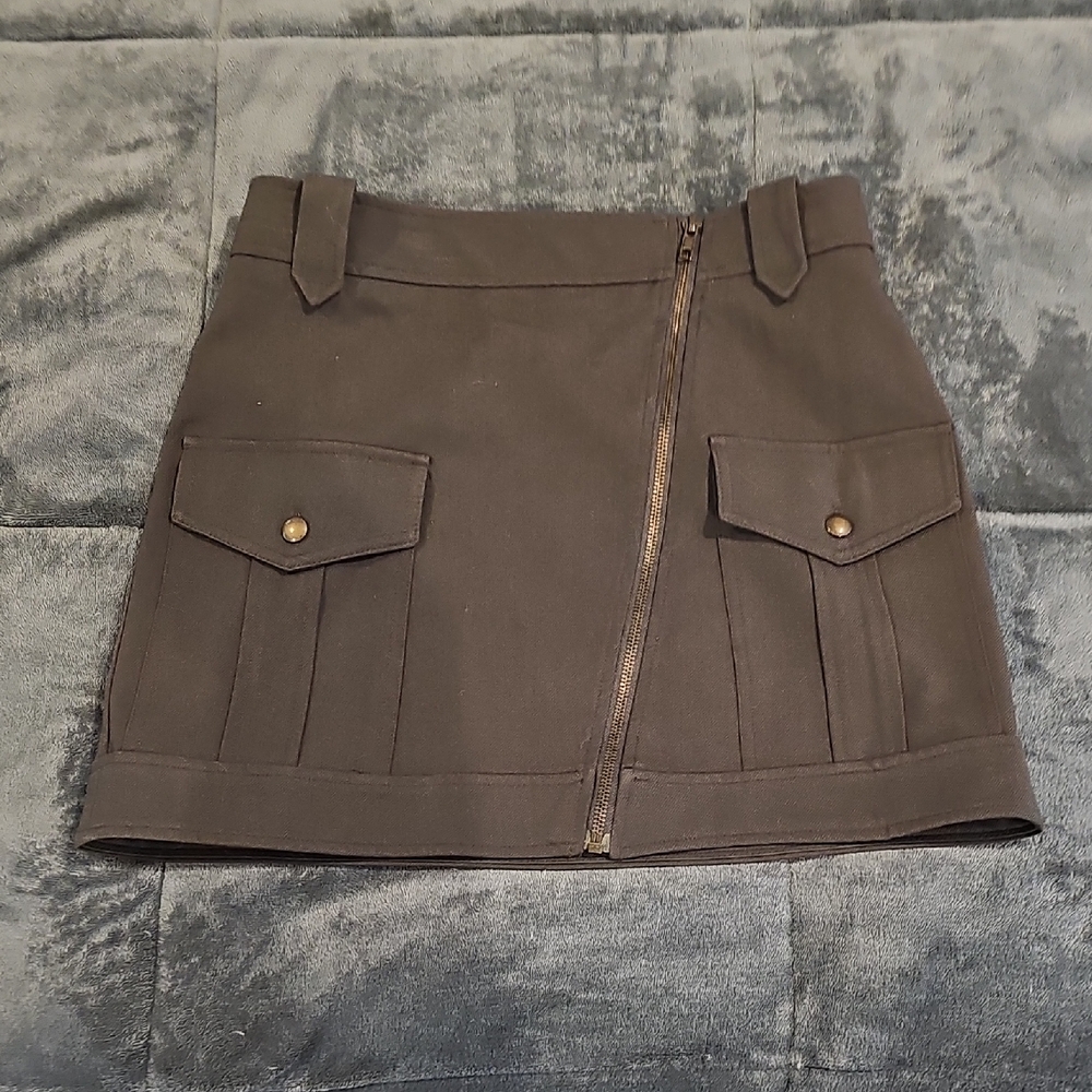 Forever 21 Brown Cargo Mini Skirt Casual